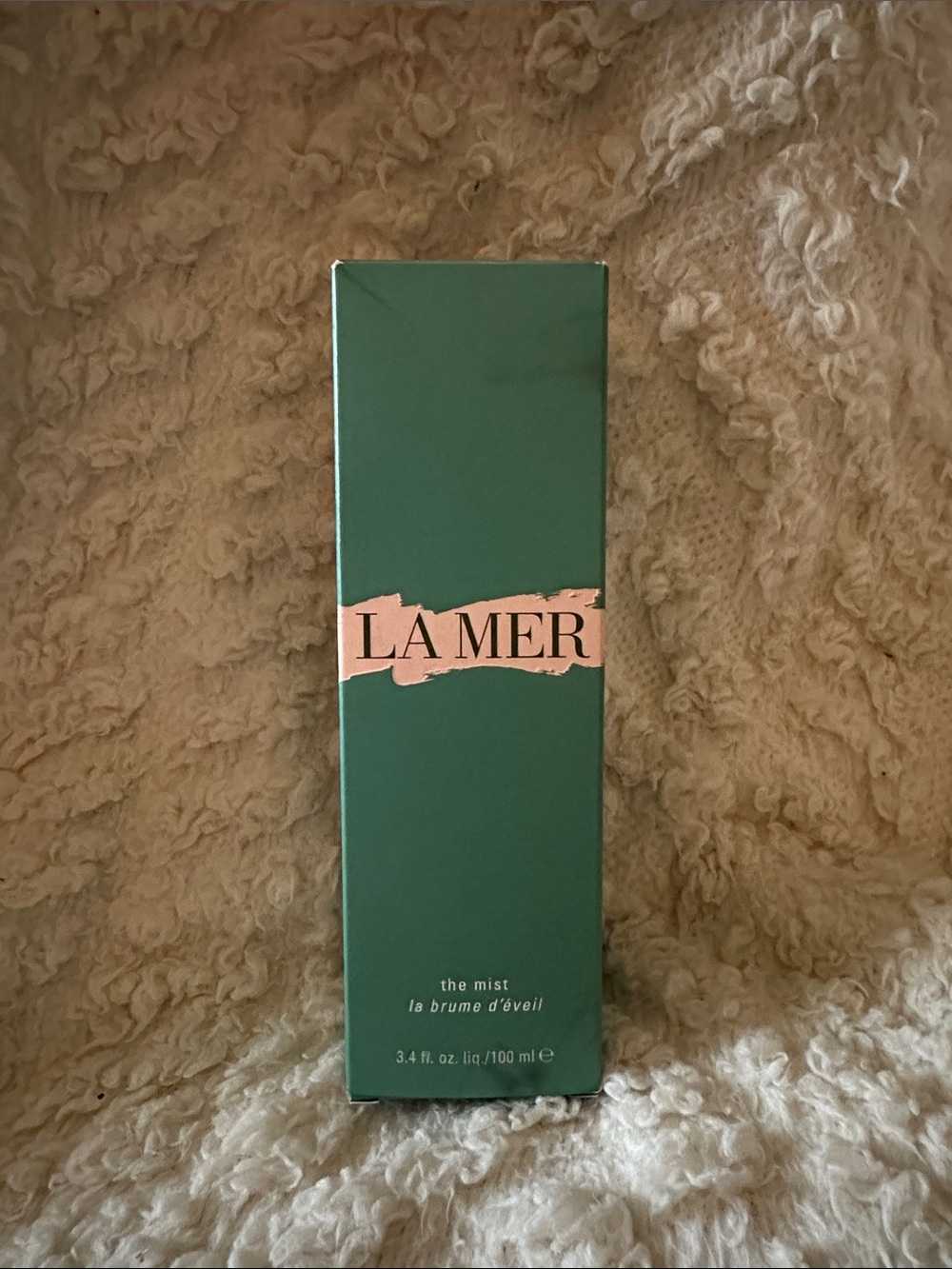 La Mer Green Box with Pink Logo Facial Mist